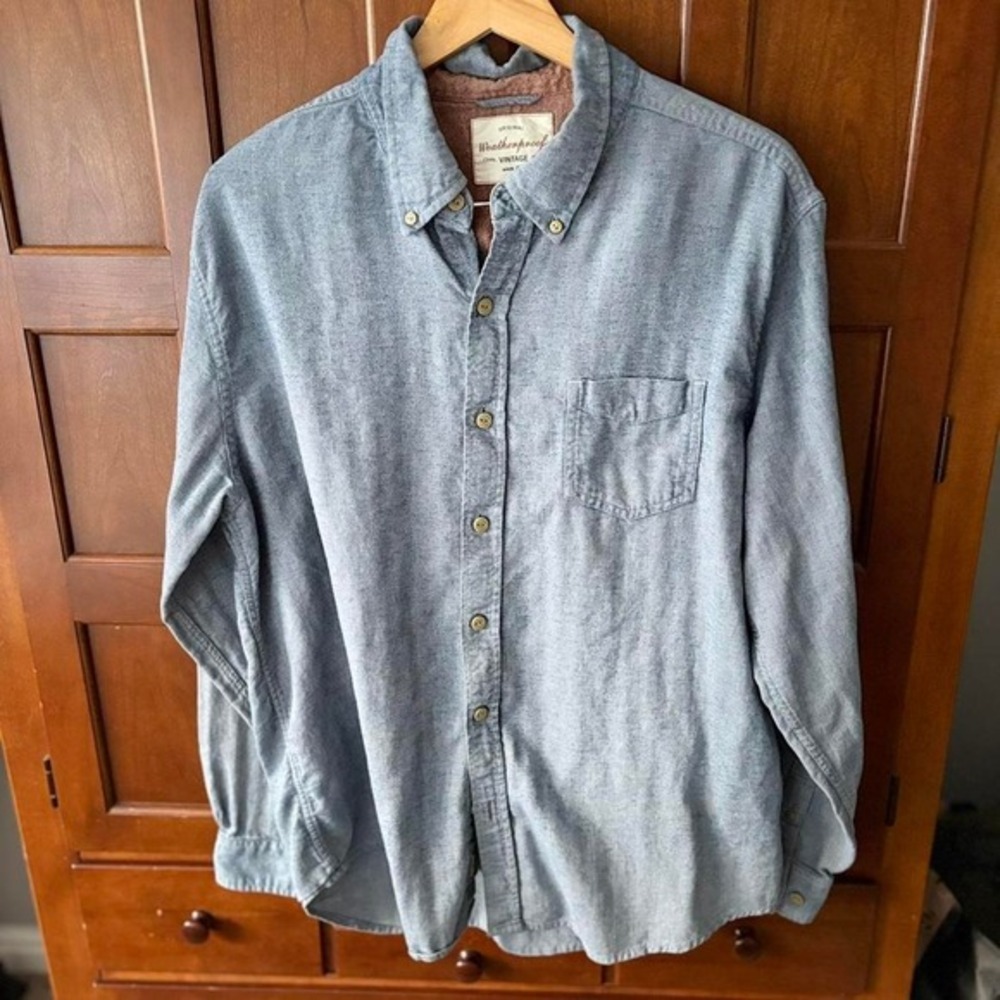 Weather Proof Button Up‎ Blue XXL